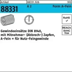 Amecoil Gewindeeinsatz R 88331 FormA-Fein M16x1,5×16 A 2 10 Stück