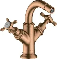 Axor 2-Griff-Bidetarmatur MONTREUX m ZAG 1 1/4Z brushed bronze