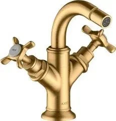 Axor 2-Griff-Bidetarmatur MONTREUX m ZAG 1 1/4Z brushed gold optic