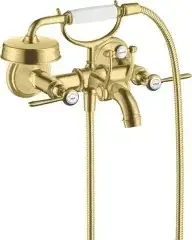 Axor 2-Griff-Wannenarmatur MONTREUX DN 15 AP m Hebelgr. polished gold optic