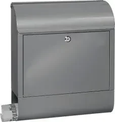Burg-wÄchter Briefkasten Scandic 825 Si H.460mm B.380mm T.125mm silb. STA DIN C4