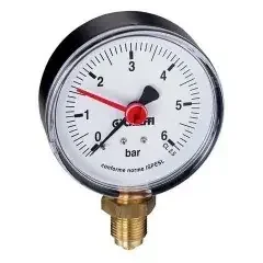 Caleffi Manometer 557 0-10 bar, 1/4Z, unten