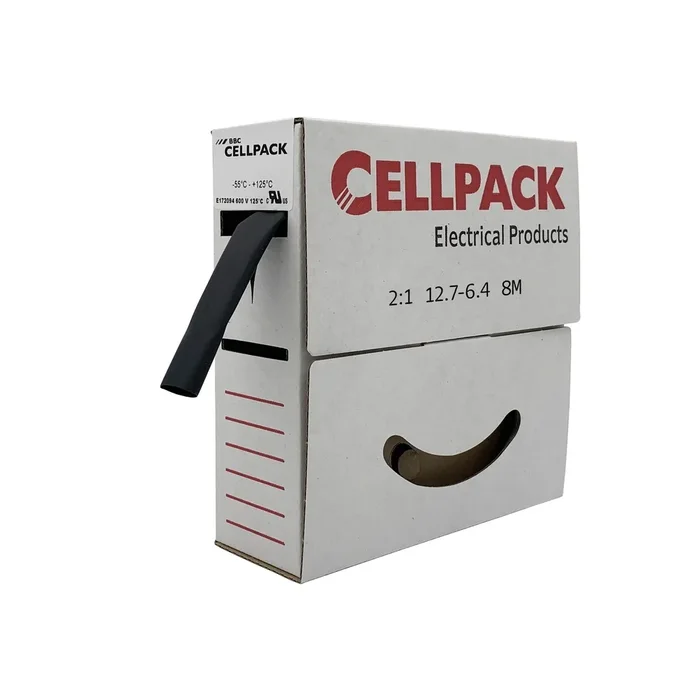 Cellpack Warmschrumpfschlauch 127073 Typ SB/12.7-6.4/BK/8m