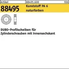 Dubo Profilscheibe R 88495 f.Zylinderschrauben 305 – M10x3,8 PA 6 natur 100St.