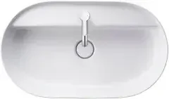Duravit Aufsatzbecken LUV o ÜL m HLB 700x400mm 1 Hahnloch weiß