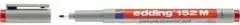 Edding Folienschreiber 152 M 4-152002 non-permanent rot