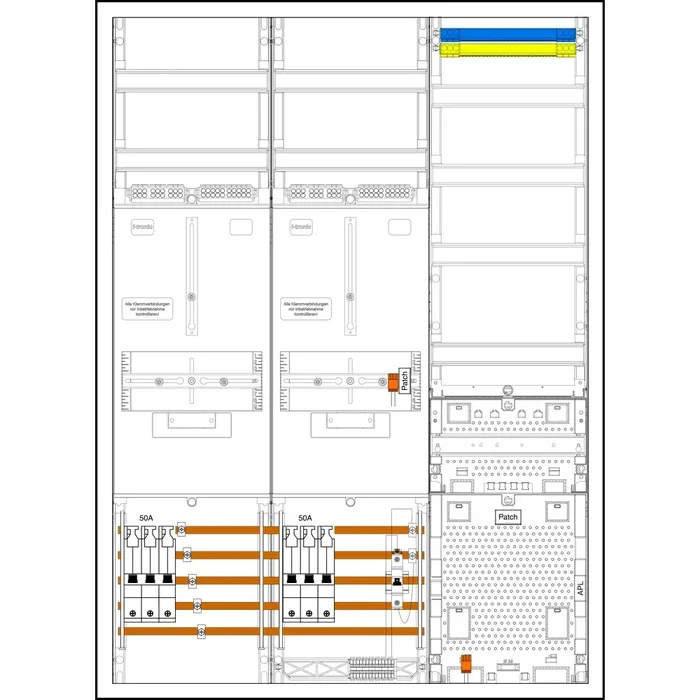 f-tronic Sammelschienenklemmen 7190531 Typ 3HZ732APZRFZ50B10