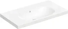 Geberit GE Acanto Waschtisch m. Ablg., 90x48cm einfache Bef., o. Hl., m. Ül., weiß