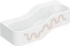 Geberit GE Bambini Spiel-/Waschlandschaft B 90cm 2 Waschpl., tieferes B li, o. Hl., rot