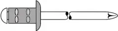 Gesipa Blindniet PolyGrip® Nietschaft dxl 3,2×8,0mm Alu/Stahl 100 St.