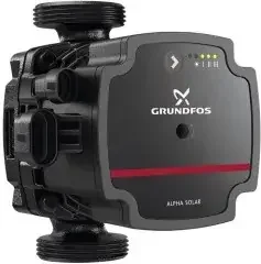 Grundfos Hocheffizienz Umwälzpumpe ALPHA Solar25-75 PN10 G1_1/2 130mm 1x230V
