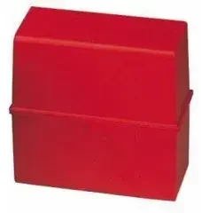 Han Karteikasten 975-17 DIN A5 quer max. 450Karten PS rot