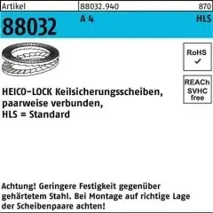 Heico Keilsicherungsscheibe R 88032 HLS-12S A 4 geklebt 200 Stück