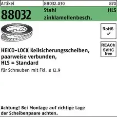 Heico Keilsicherungsscheibe R 88032 HLS-16 Stahl zinklamellenb. geklebt 100St.