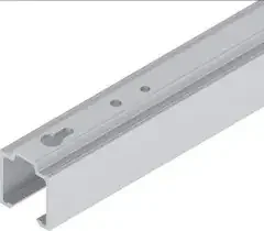 Helm Laufschiene 53/73 Alu.EV1 elox.Lager-L.1300mm Dm.