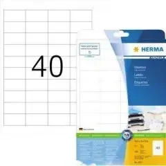Herma Etikett PREMIUM 4357 48,5×25,4mm sk weiß 1.000 St./Pack.
