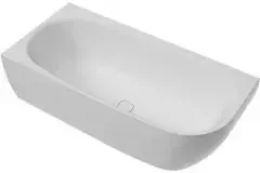 Hoesch Eck-Badewanne iSENSI 1600x750x450mm li m Überlaufbefüllung we