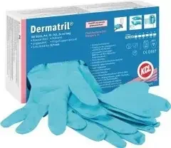 Honeywell Einw.-Handsch.Dermatril 740 Gr.11 blau Nitril 100 St./Box
