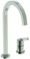 Ideal Standard IS 2-Loch-Küchenarmatur Gusto Ausld.204mm eckiger Auslauf Silver Storm