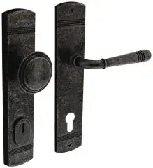 Intersteel Schutzgarnitur Helena Stahl/Zamak altgrau 92mm 38-84mm