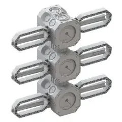 Kaiser Beton Einbaudose 3×1 NUP 9941.35