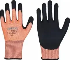 Leipold Schnittschutzhandschuhe Solidstar 1683 Gr.9 orange/schwarz EN 388 PSA II 12 PA