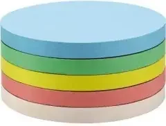 Magnetoplan Moderationskarte 111151810 rund 190mm sort. 500St.