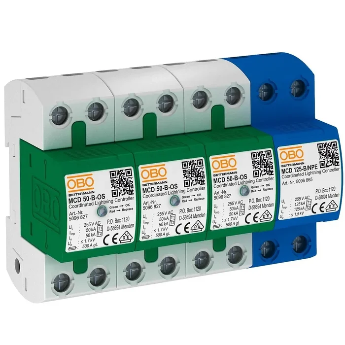 OBO Bettermann Coordinated Lightning Controller 5096836 Typ MCD 50-B 3+1-OS