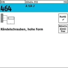 Rändelschraube DIN 464 hohe FormM3x 16 A 1/A 2 25 Stück