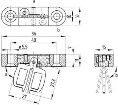 Schmersal Betätiger beweglich AZ 15/16-B6