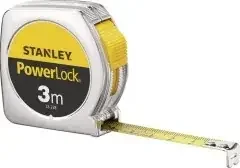 Stanley Taschenrollbandmaß PowerLock® L.3m B.12,7mm mm/cm EG II Ku.Clip SB