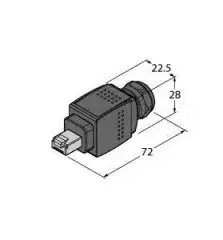 Turck PushPullRJ45-Steckverbin. AIDA-RJ45-CC